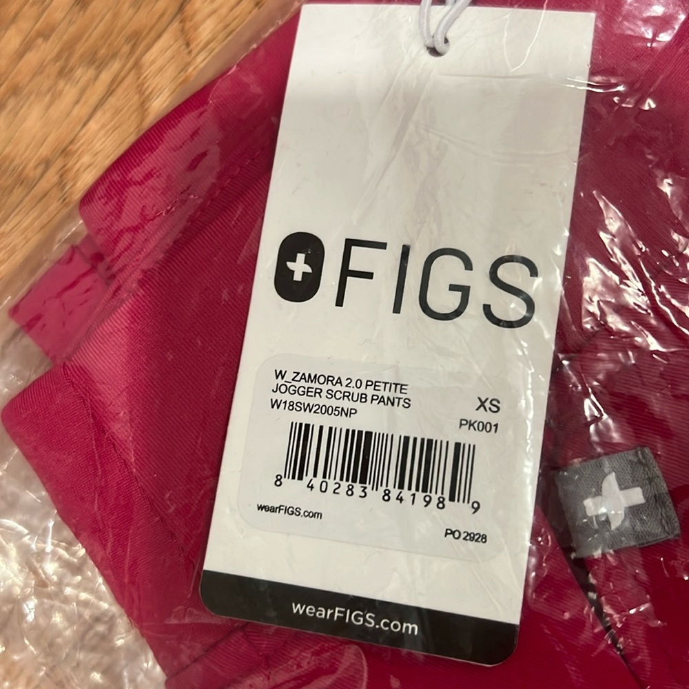 Hot pink l/magenta Figs Zamora jogger XS petite